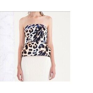 Cameo The Label NWT Leopard Play With Fire Bustier XS